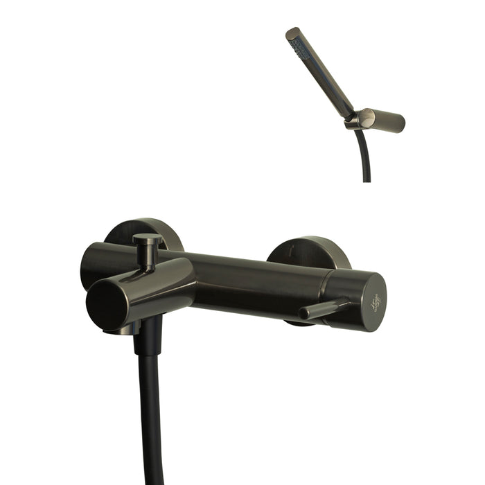 PRESTO 8631036 Theo grupo baño-ducha Cromo negro cepillado