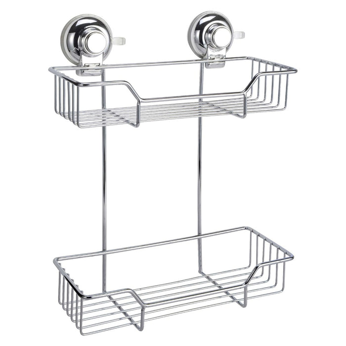 GEDY HO191300100 Porta Objetos Doble Ventosa Cromo