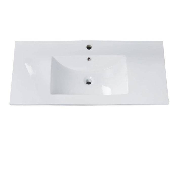 LLAVISAN 509024 Sink To Embed Vanguard 101X46X1.8 White