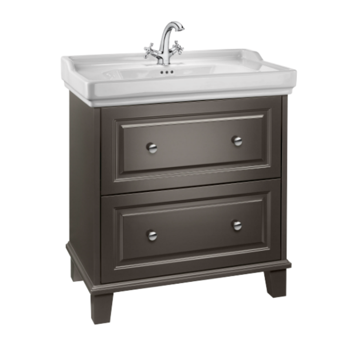 ROCA A851369417CARMEN UNIK Mueble + Lavabo 2 Cajones Negro