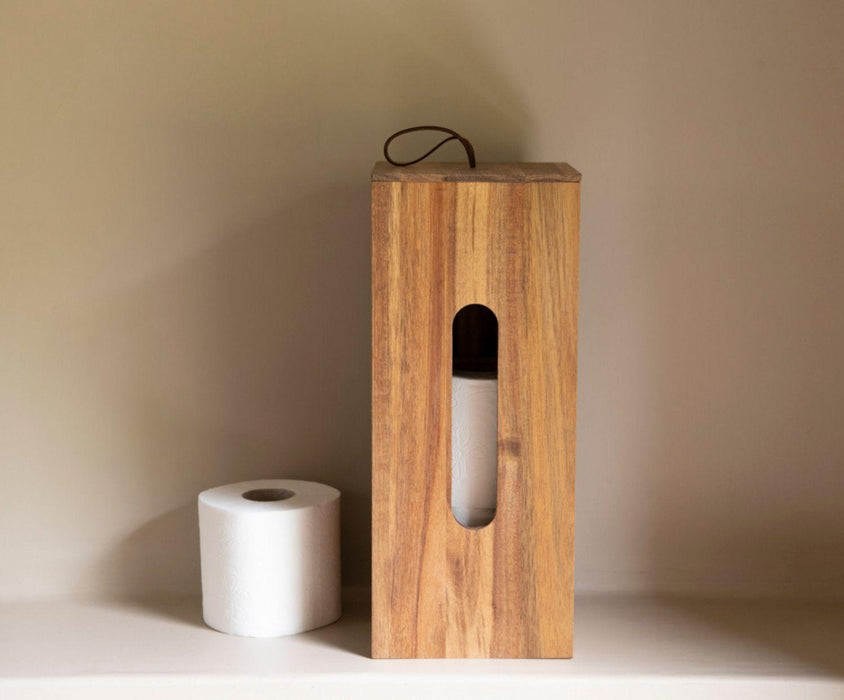 ANDREA HOUSE BA73013 Portarrollos Para Recambios De Papel Wc De Madera