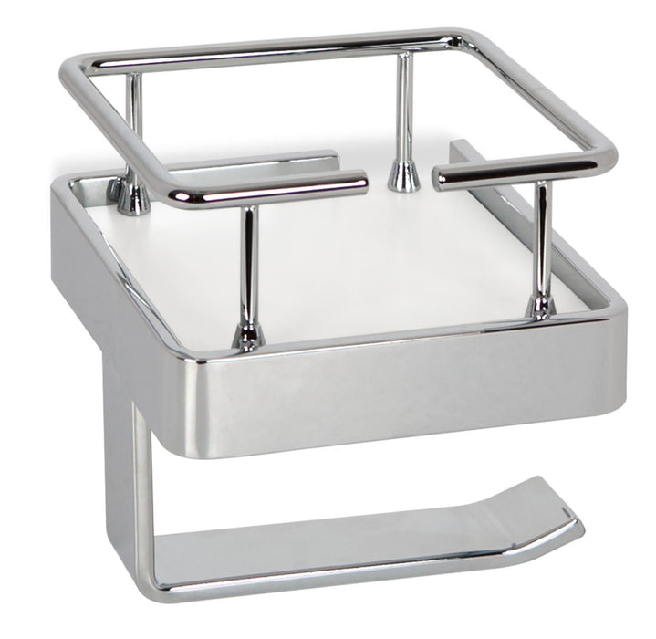 BELTRAN 11504 TURIN Portarrollo Con Defensa Cromo/Blanco