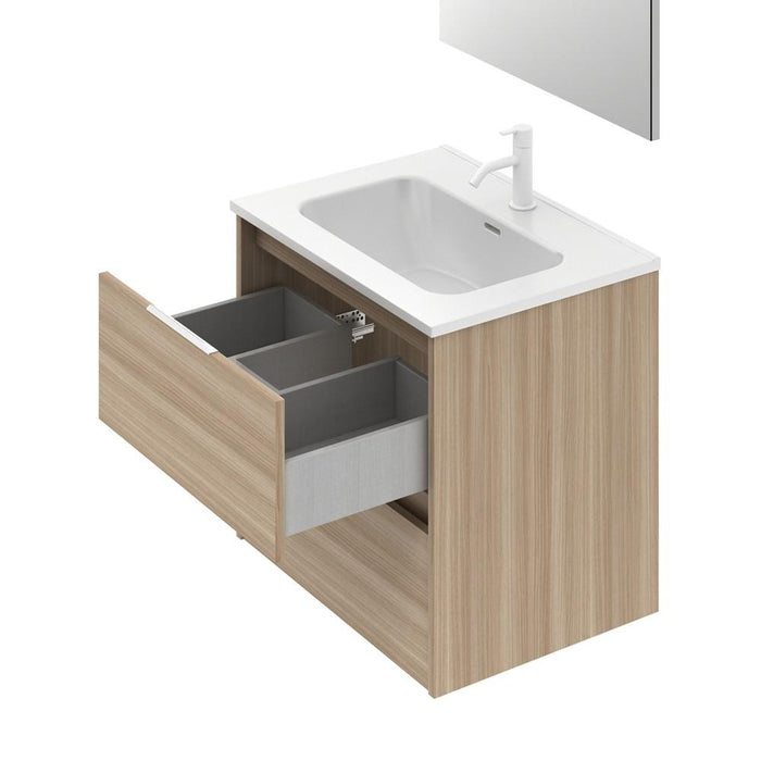 AMIZUVA C0073832 SUKI Conjunto Completo 2 Cajones 60 Nogal Arenado