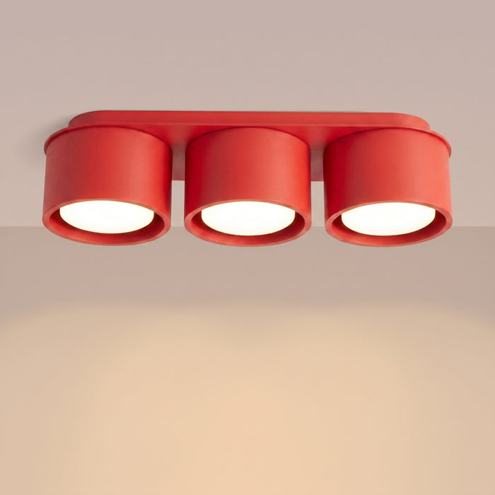 SOLLUX SL.2480 Plafón MODO 3 rojo Gx53