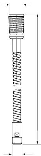 GROHE 46 104 000 Metallic Flexible Mixed Water EUROPLUS