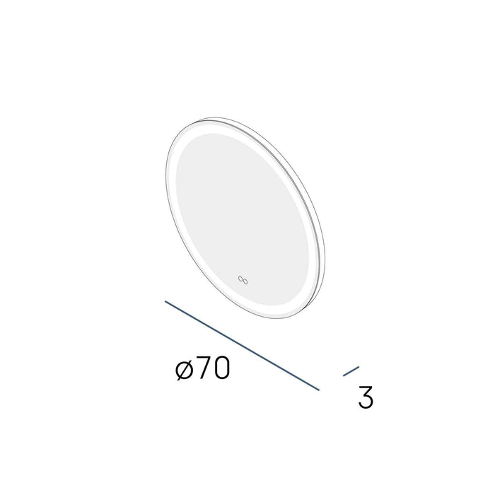 MANILLONS TORRENT  Espejo Redondo Plus