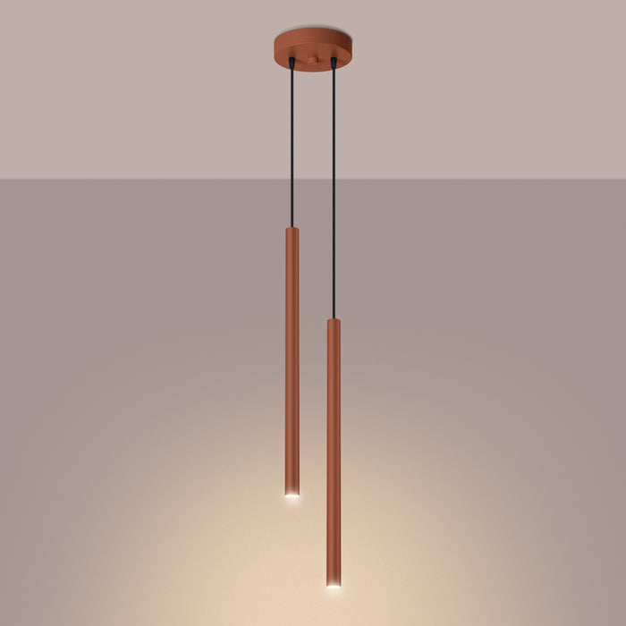 SOLLUX SL.1525 Lámpara colgante PASTELO 2 rojo ocre ocre rojo