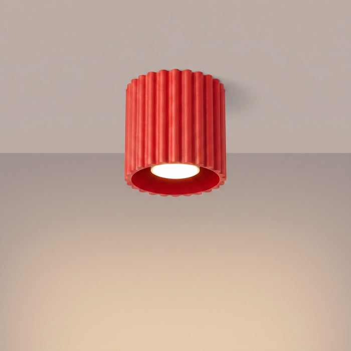 SOLLUX SL.2418 Plafón AURA 1 rojo GU10