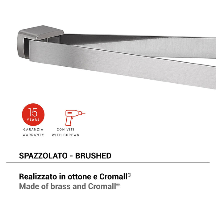 GEDY PI233800000 PIRENEI Double Brushed Towel Rack