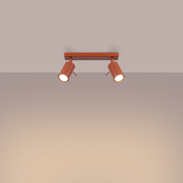 SOLLUX SL.1507 Lámpara de techo RING 2 rojo ocre ocre rojo