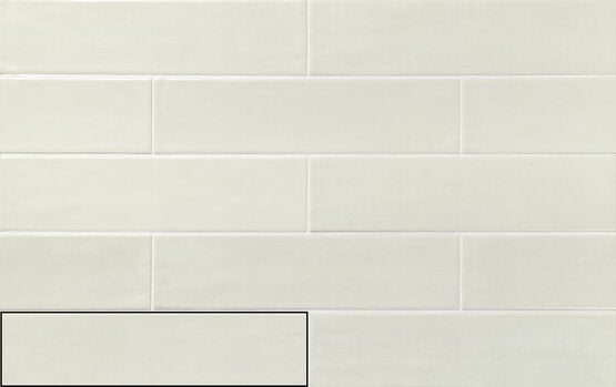 CARMEN A040524 ACQUARELLA WHITE 7,5X30 Azulejo Esmaltado