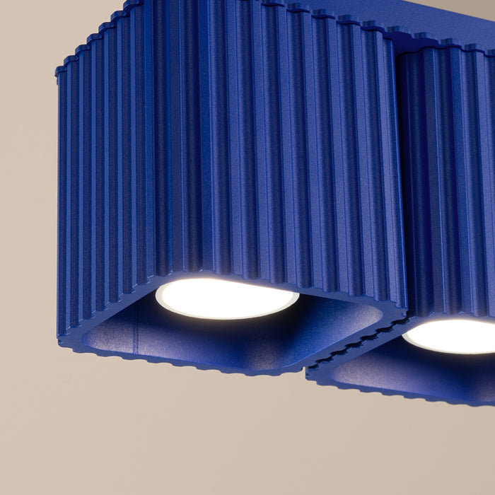 SOLLUX SL.3065 Lámpara De Techo Riff 2 Azul Ultramar Gu10
