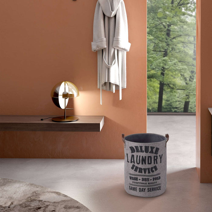GEDY 10380800300 VINTAGE Gray Laundry Basket