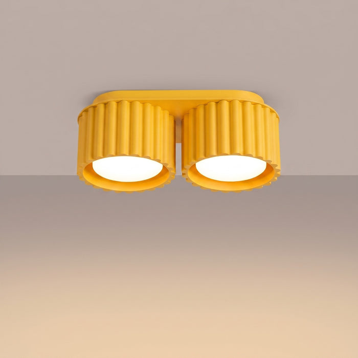 SOLLUX SL.2417 Plafón AURA 2 amarillo Gx53