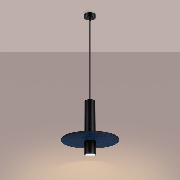 SOLLUX SL.1884 Lámpara colgante PELTA 1 negro/azul marino azul marino/negro