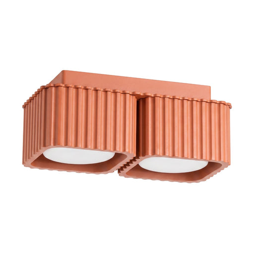 SOLLUX SL.3061 Lámpara De Techo Riff 2 Ocre Rojo Gx53