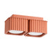 SOLLUX SL.3061 Lámpara De Techo Riff 2 Ocre Rojo Gx53