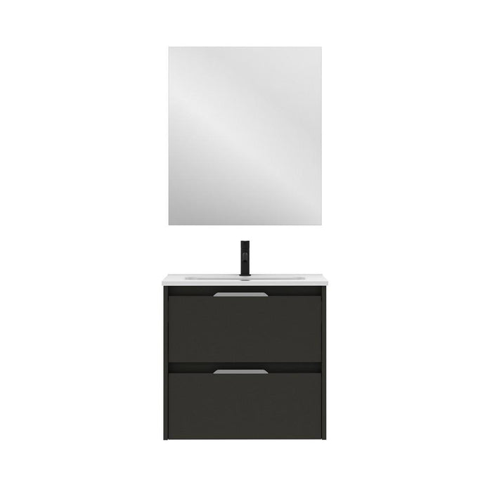 AMIZUVA C0073829 SUKI Conjunto Completo 2 Cajones 60 Antracita Brillo