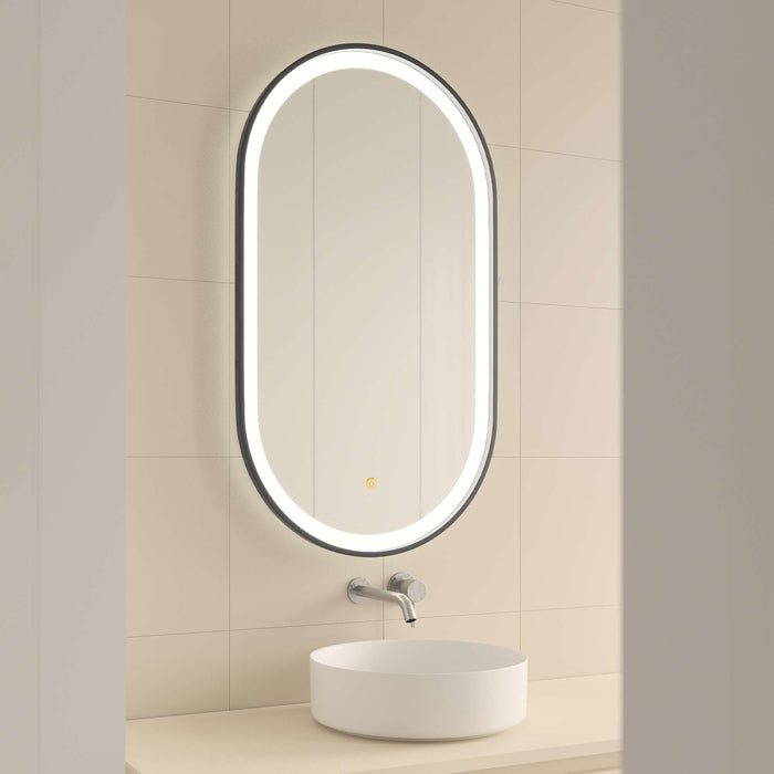 MANILLONS TORRENT 07358081 DANTE Espejo Negro Mate 50X90