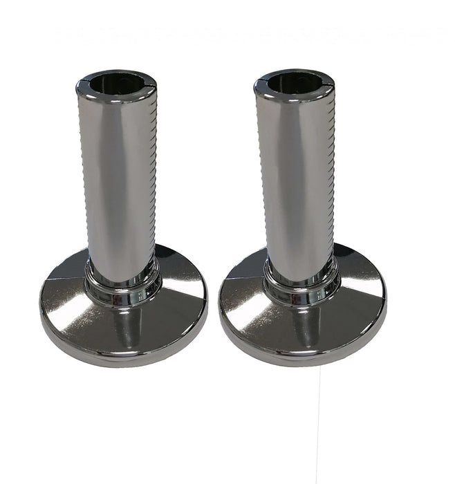 ARCOBAÑ 00CTRC  Juego 2 Cubre Tubos Radiador Cromo