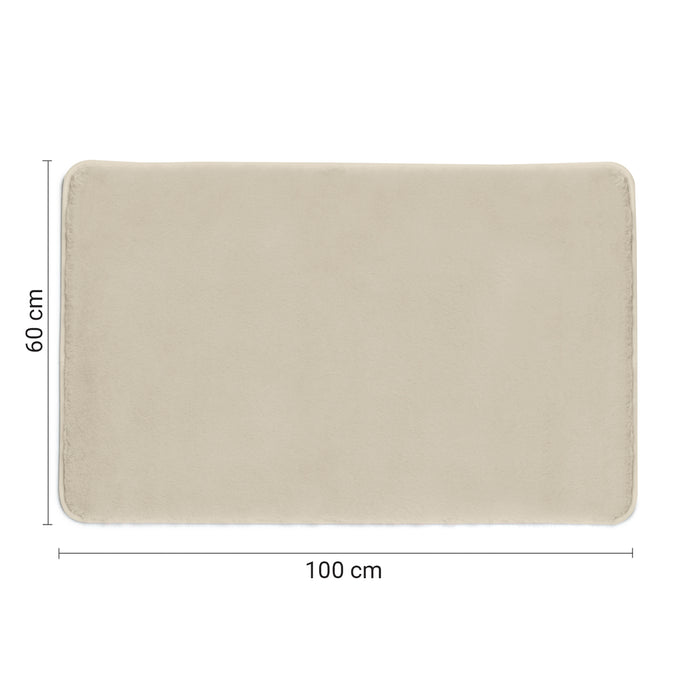 GEDY 96FY1006669 FUZZY Alfombra de baño 100x60 cm beige