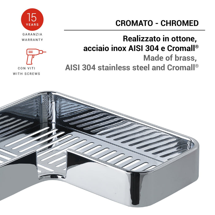 GEDY A9831300000 IL GIGLIO Chrome Storage Rack