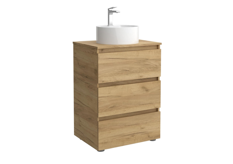 SALGAR BEQUIA Mueble 3C Lavabo sobre encimera Roble