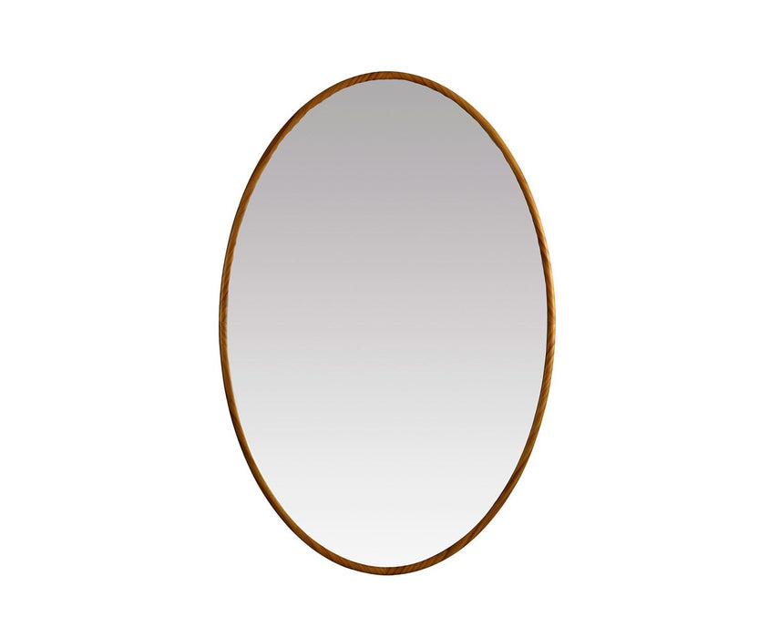 ANDREA HOUSE AX76084 Espejo Pared Oval Madera Osc. 60X90