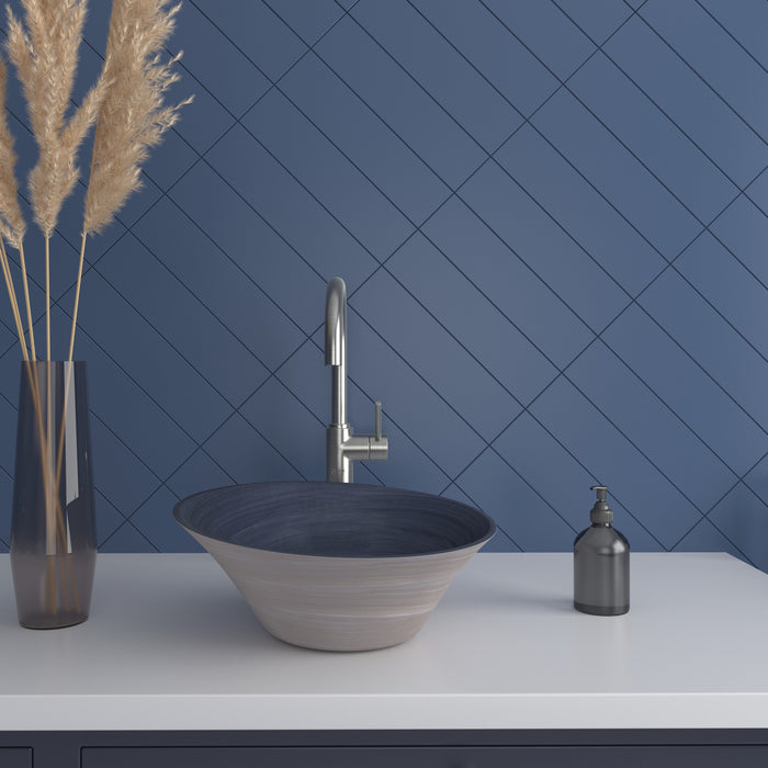 DUNE FLAT INDIGO MATT 7.5x30 Azulejo Pasta Blanca