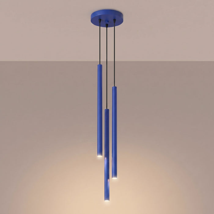 SOLLUX SL.2127 Lámpara colgante PASTELO 3P ultramarino
