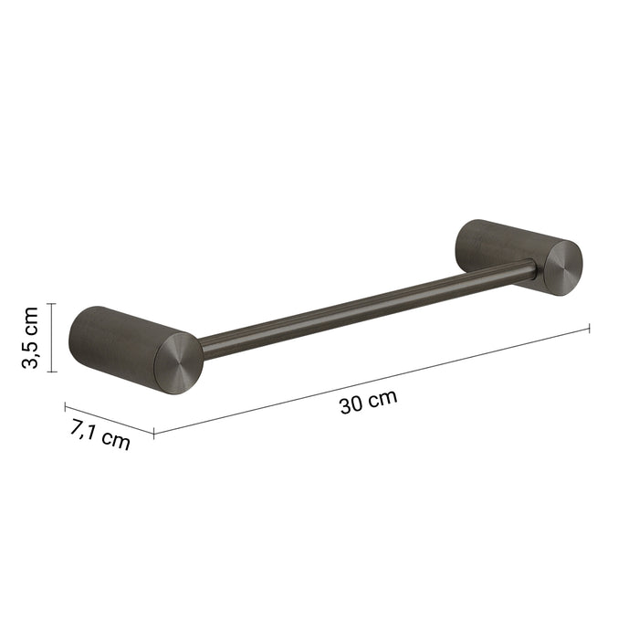 GEDY AN213081100 ANDE Toallero 30 cm gun metal