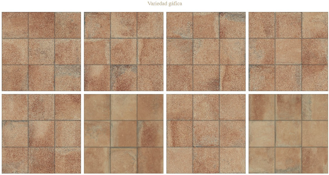 LA PLATERA KUBE QUINTA COTTO 45x45 Porcelánico Esmaltado