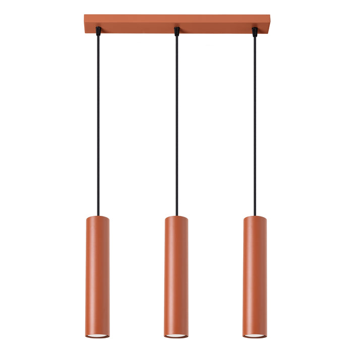SOLLUX SL.1491 Lámpara colgante LAGOS 3L rojo ocre ocre rojo