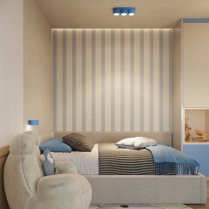 SOLLUX SL.2643 Plafón AURA 3 azur Gx53