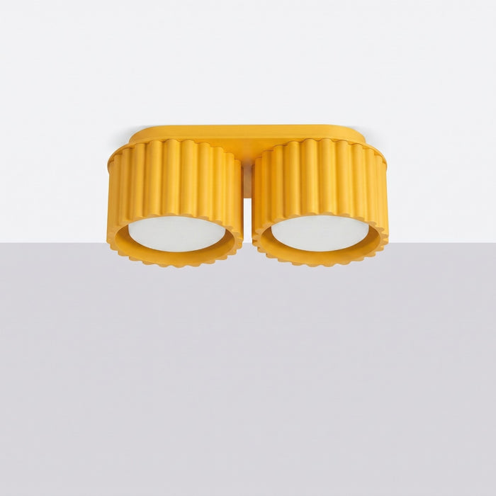 SOLLUX SL.2417 Plafón AURA 2 amarillo Gx53