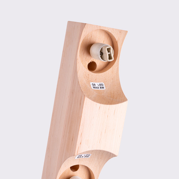 SOLLUX SL.1683 Lámpara de techo BULBO 2 madera natural madera natural/blanco