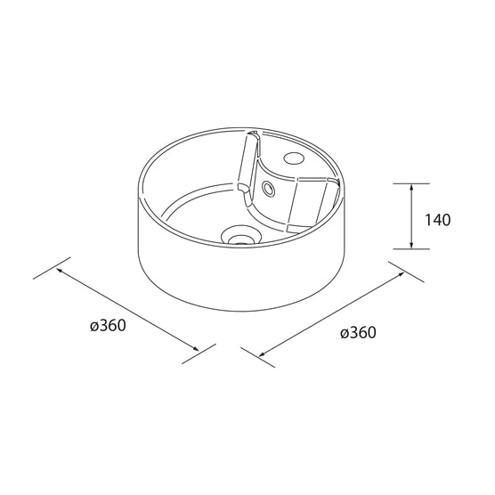 SALGAR BEQUIA Bathroom Furniture with Sink and Countertop 2 Drawers 2 Compartments Black Roble África