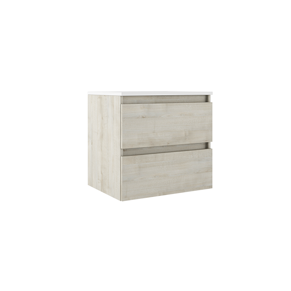 VISOBATH BOX Complete Furniture Set Wall Hung 2 Drawers Birch
