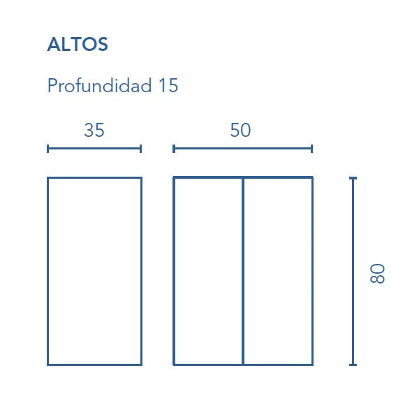 ROYO C0070619 STYLE Mueble Alto 1 De Colgar Puerta Blanco Brillo