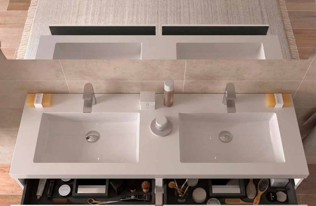 SALGAR 121750 KIRA Mueble+Lavabo TOSCANA 140cm Roble