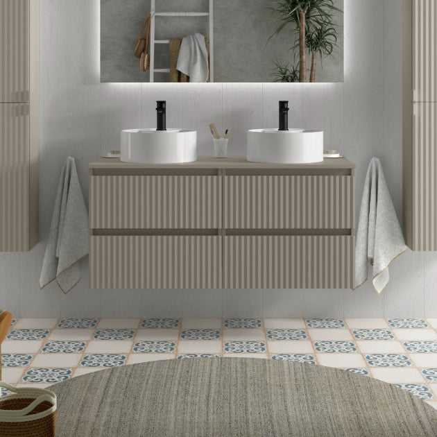 SALGAR 121774 KIRA Mueble+Lavabo LISBOA 120cm Gris mate