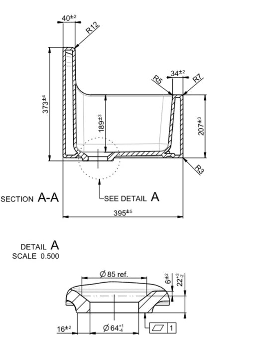 IDEAL STANDARD S593901 Overflow Spout With Grid