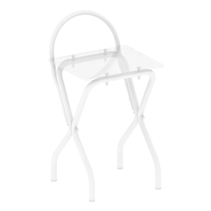 BELTRAN 2097 TABURETE Banqueta Respaldo Asiento Metacrilato Blanco