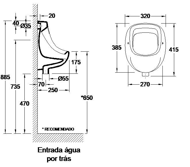 VALADARES 18541002K FACE Urinario Alimentación Trasera
