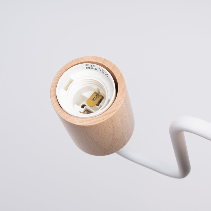 SOLLUX SL.1664 Aplique TIMBO blanco blanco/madera natural