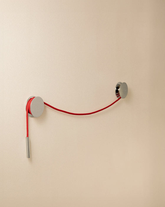 COSMIC 2751464 DIABOLO Chrome-Red Towel Rack