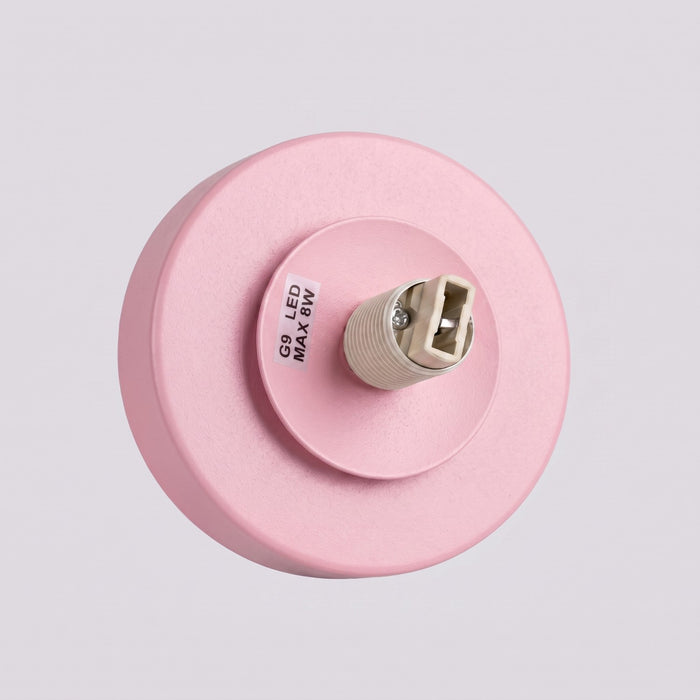 SOLLUX SL.2267 Aplique Yoli 1 Rosa Con Interruptor