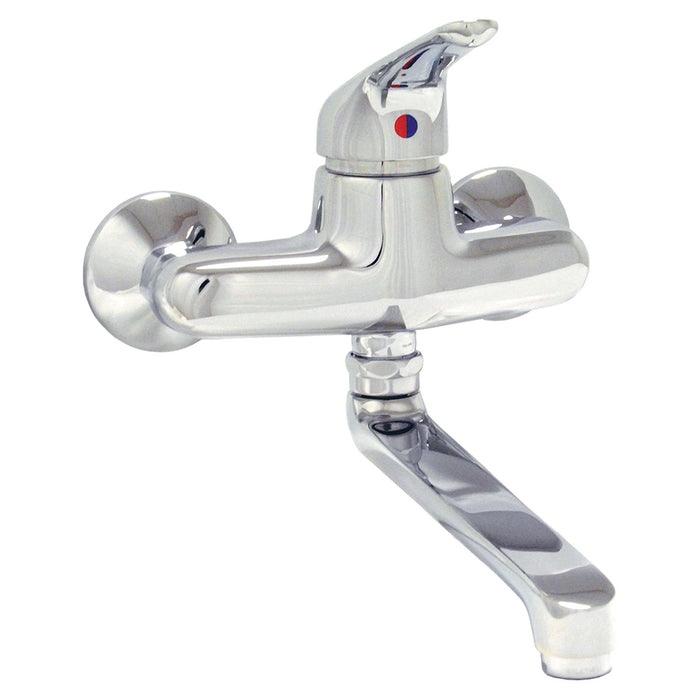 PRESTO 75096 Grifo hospitalario lavabo mural Cromo