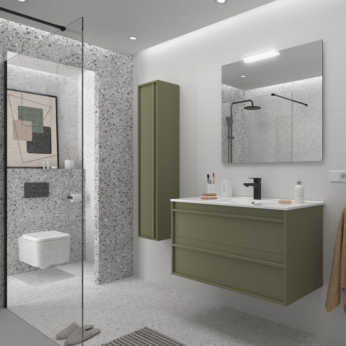 SALGAR ATTILA Conjunto Mueble de Baño Completo Verde Mate
