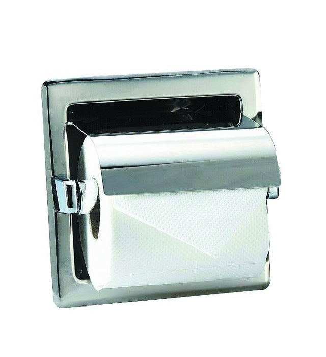 MEDICLINICS AIE310CS Portarrollos con tapa empotrable Acero Mate